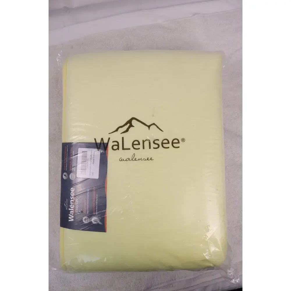 Walensee Extra Thick Memory Foam Bath Mat 24x48 Yellow Non-Slip Absorbent Rug